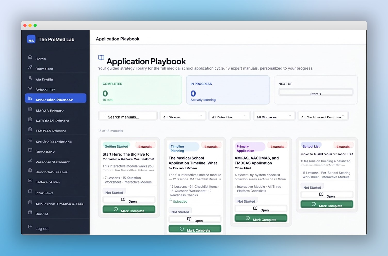 Application Playbook preview